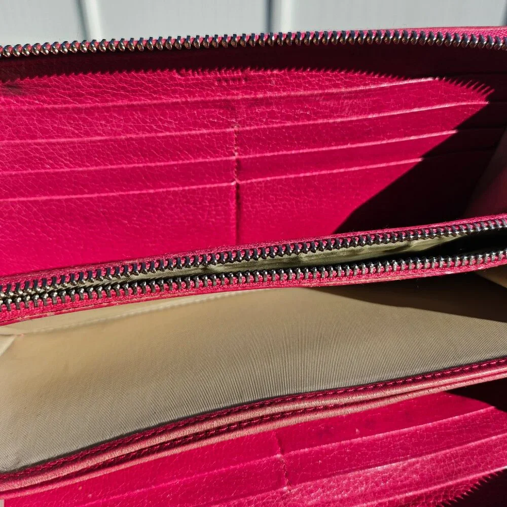 Christian Dior GUC Canape Coated Canvas Wallet with Removable Charm